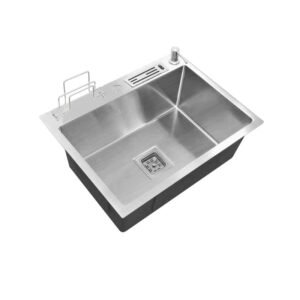 HIGH QUALITY MODERN STAINLESS STEEL HANDMADE SINK SINGLE BOWL
