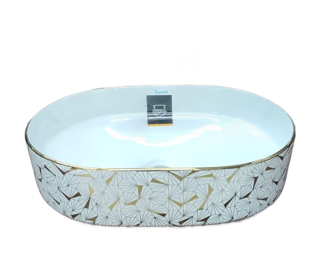 Imperial Geometric Luxury Countertop Basin
